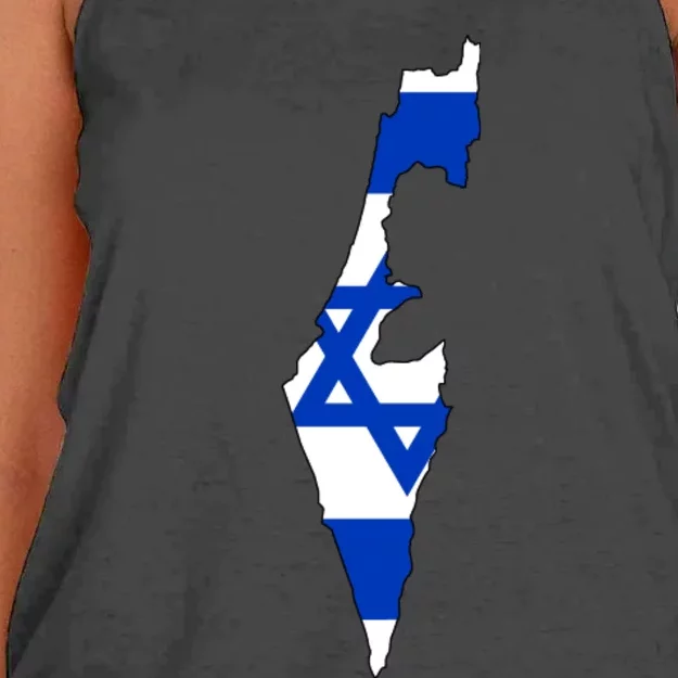 Israel Love Stand With Israel Women's Knotted Racerback Tank