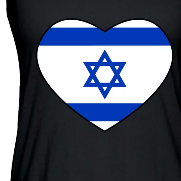 Israel Love Stand With Israel Ladies Essential Flowy Tank