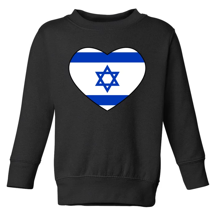 Israel Love Stand With Israel Toddler Sweatshirt