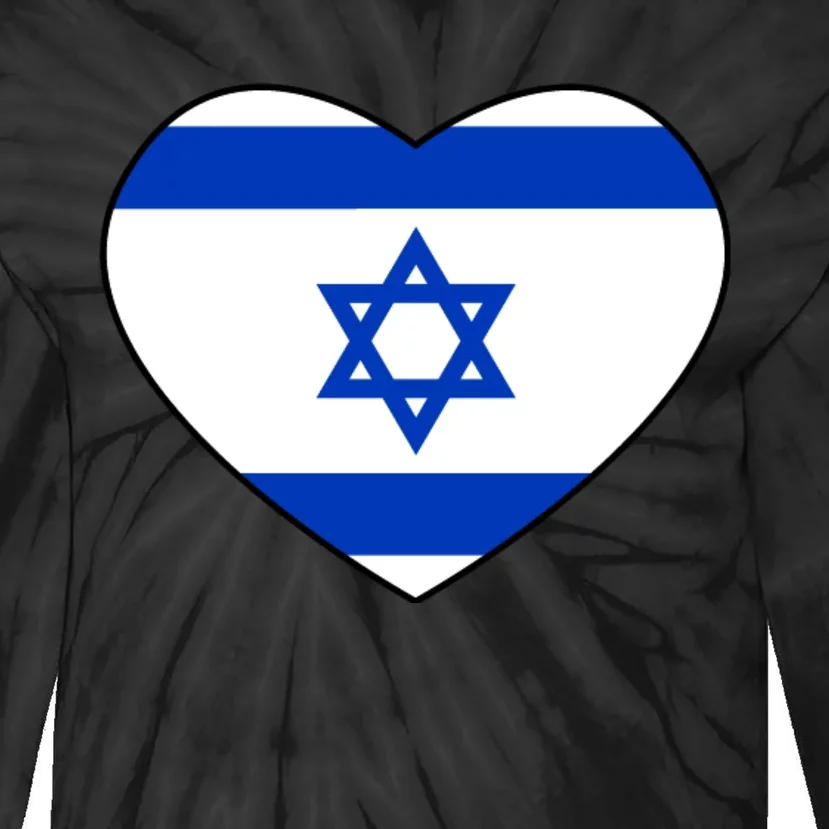 Israel Love Stand With Israel Tie-Dye Long Sleeve Shirt