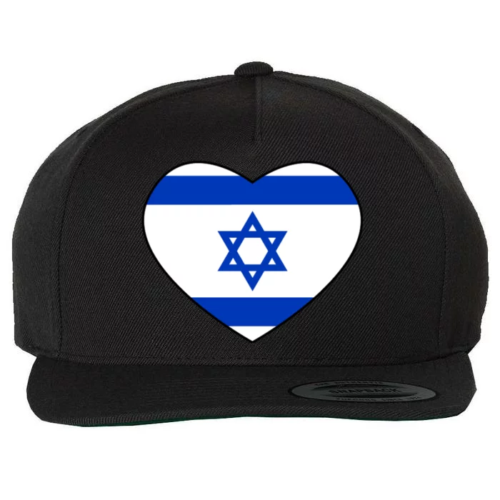 Israel Love Stand With Israel Wool Snapback Cap