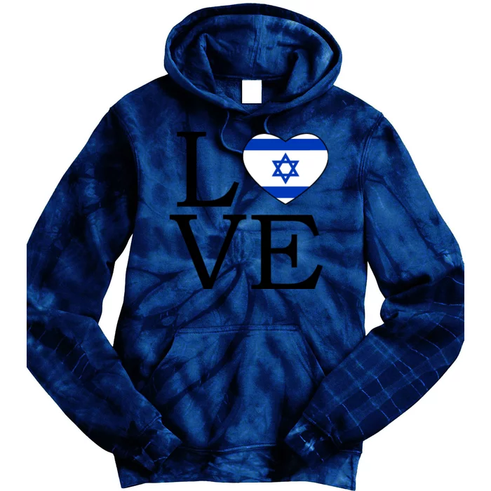 Israel Love Stand With Israel Tie Dye Hoodie