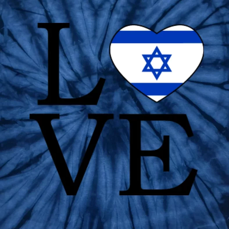 Israel Love Stand With Israel Tie-Dye T-Shirt