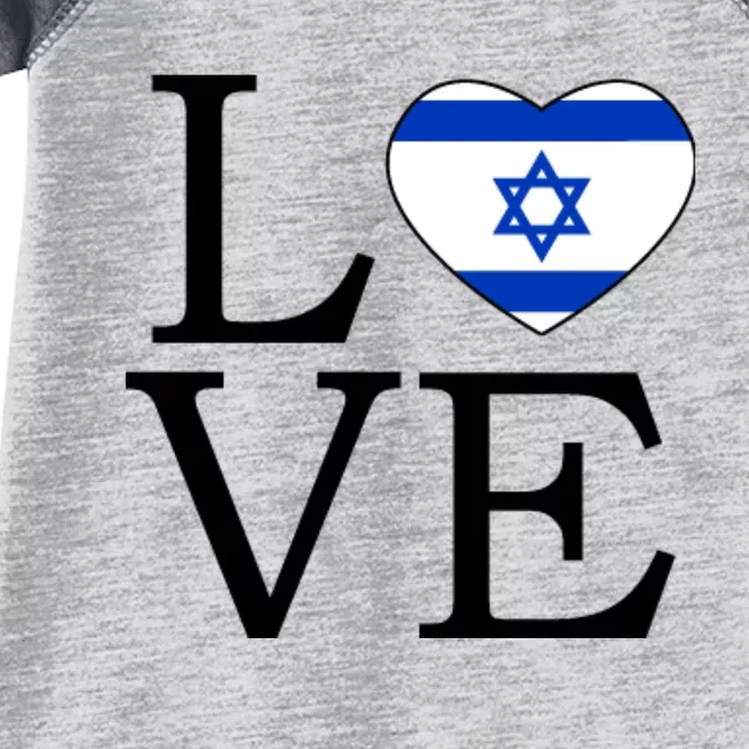 Israel Love Stand With Israel Infant Baby Jersey Bodysuit