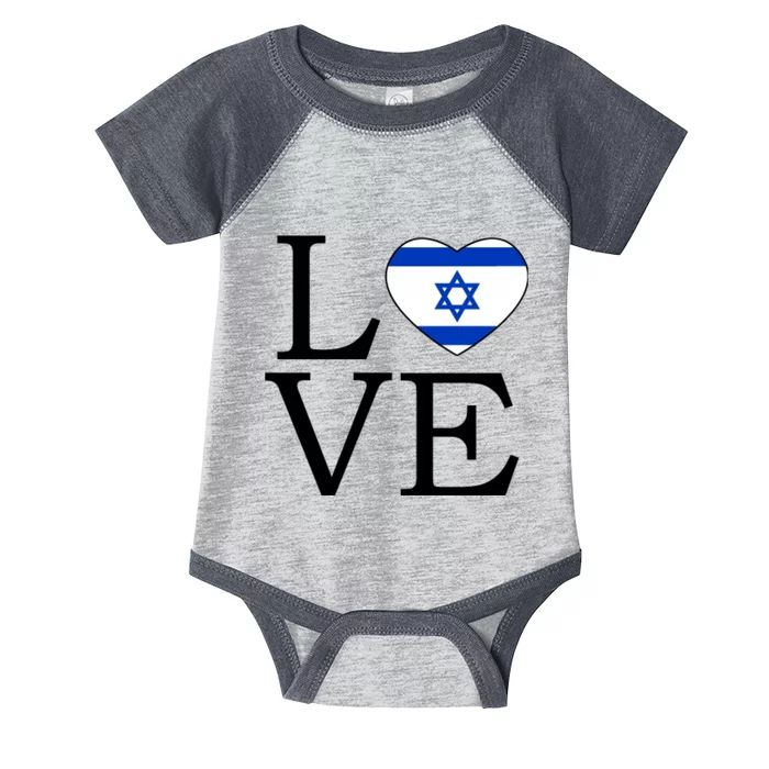 Israel Love Stand With Israel Infant Baby Jersey Bodysuit