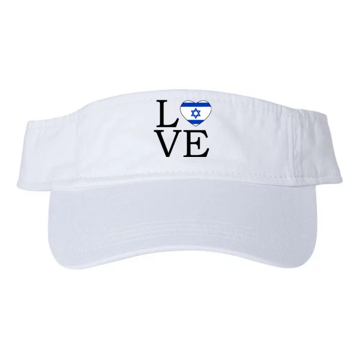 Israel Love Stand With Israel Valucap Bio-Washed Visor