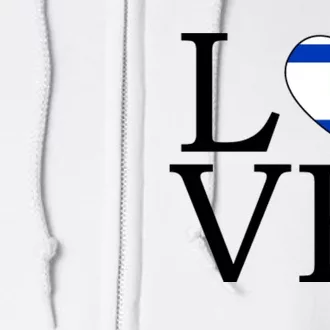 Israel Love Stand With Israel Full Zip Hoodie