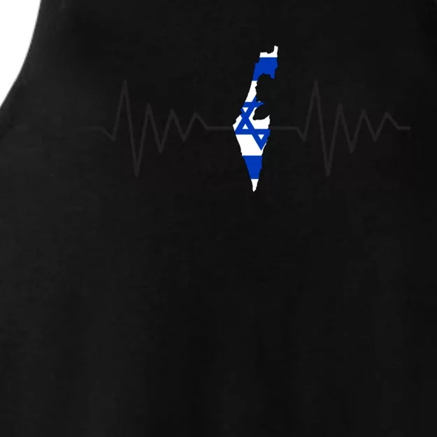 Israel Love Stand With Israel Ladies Tri-Blend Wicking Tank