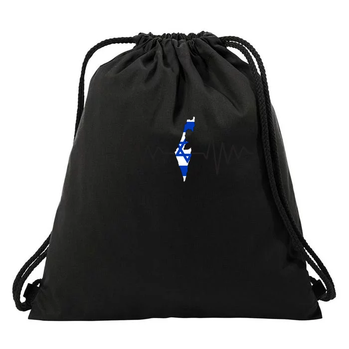 Israel Love Stand With Israel Drawstring Bag