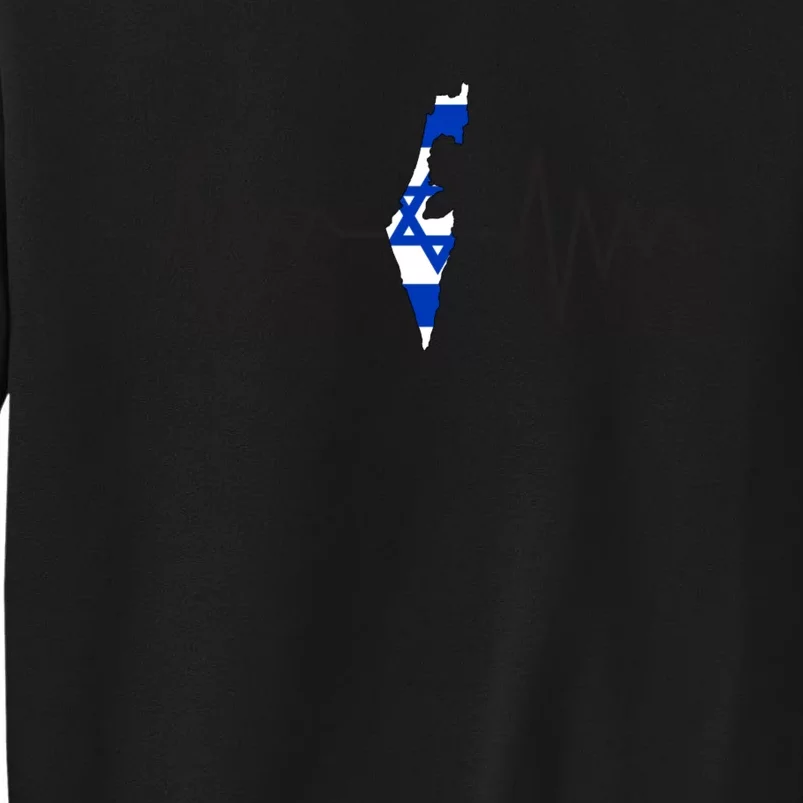 Israel Love Stand With Israel Tall Sweatshirt