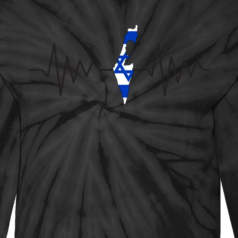 Israel Love Stand With Israel Tie-Dye Long Sleeve Shirt