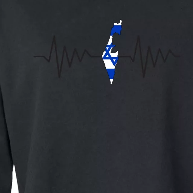 Israel Love Stand With Israel Cropped Pullover Crew