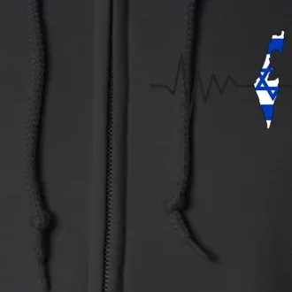 Israel Love Stand With Israel Full Zip Hoodie