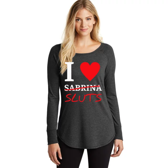 I Love Sabrina Sluts Apparel Women's Perfect Tri Tunic Long Sleeve Shirt