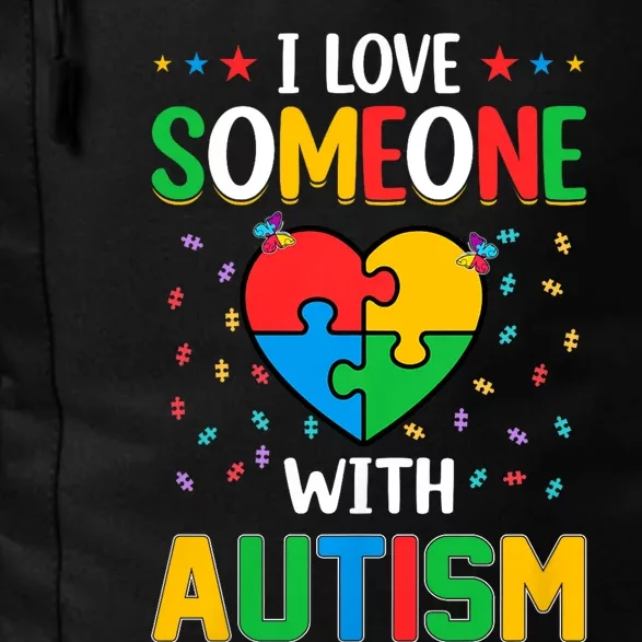 I Love Someone With Autism Awareness Daily Commute Backpack