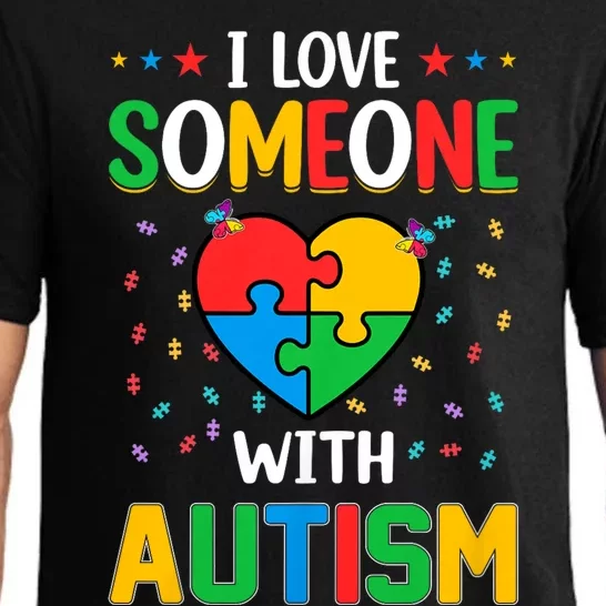 I Love Someone With Autism Awareness Pajama Set