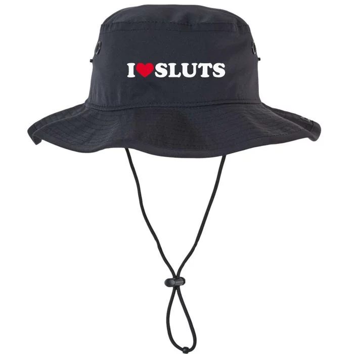 I Love Sluts I Heart Sluts Baby Legacy Cool Fit Booney Bucket Hat