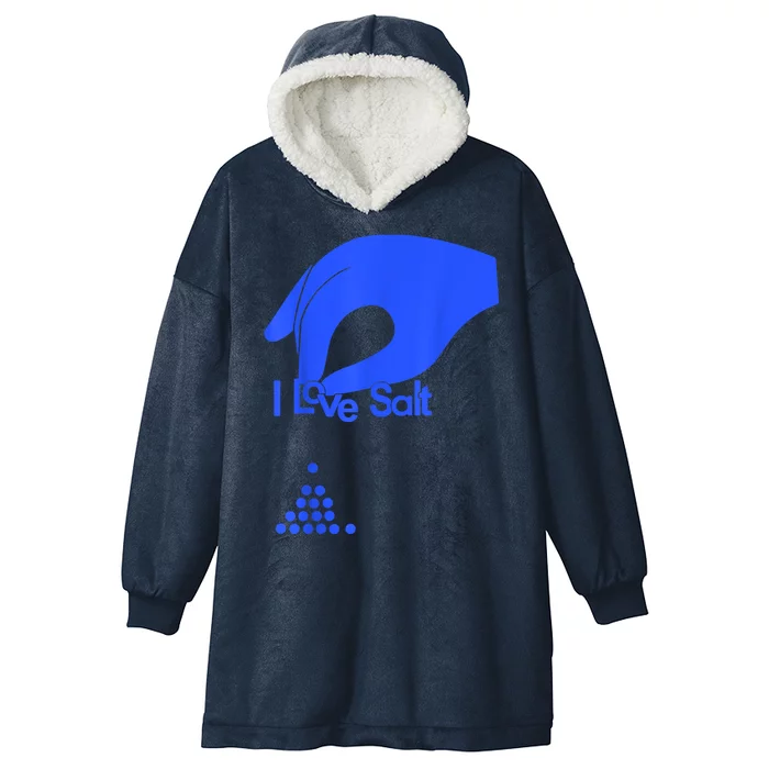 I Love Salt Tee Hooded Wearable Blanket