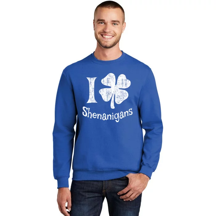 I Love Shenanigans Funny St Patrick's Day Lucky Irish Gift Sweatshirt