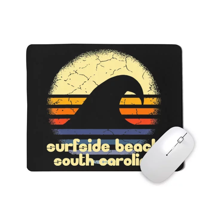 I Love Surfside Beach South Carolina Ocean Wave Sc Mousepad