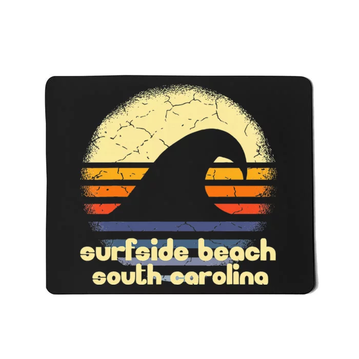 I Love Surfside Beach South Carolina Ocean Wave Sc Mousepad