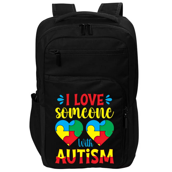 I Love Someone With Autism Autism Awareness Month 2024 Meaningful Gift Impact Tech Backpack