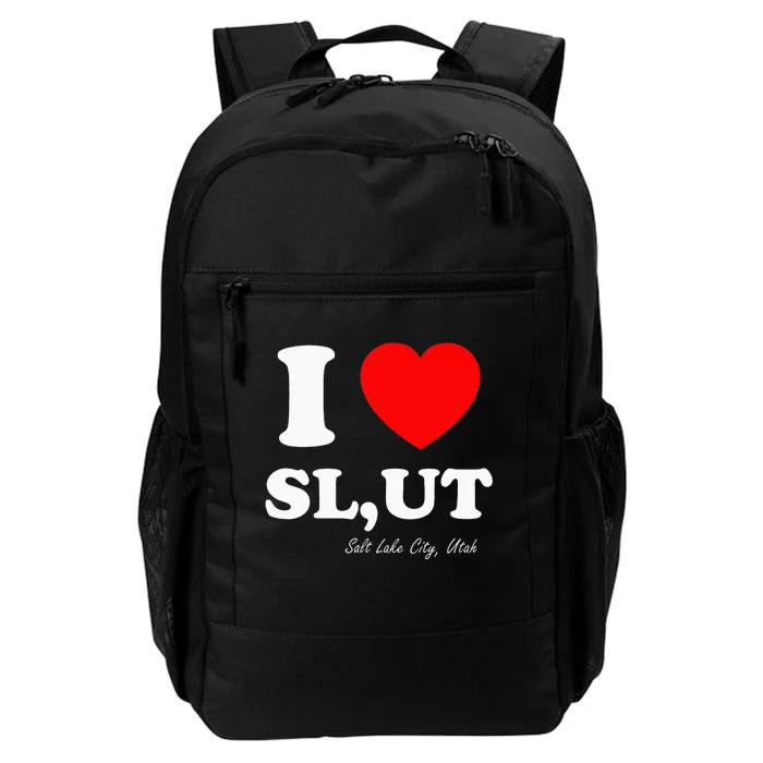 I Love SL UT Salt Lake City Utah Daily Commute Backpack