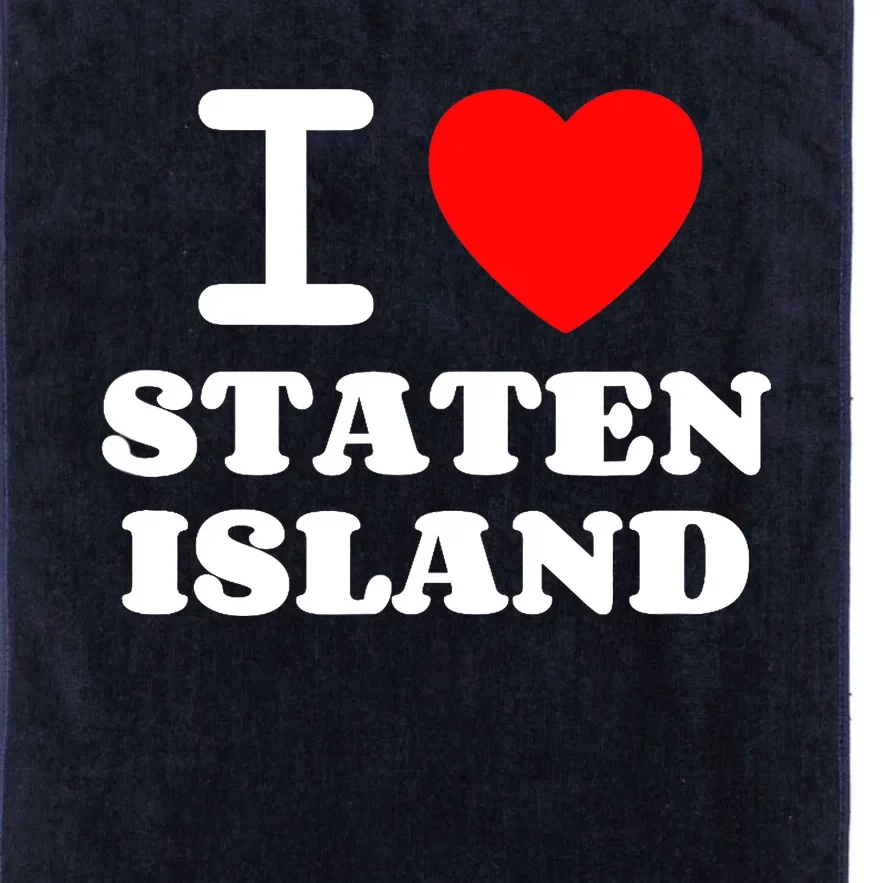 I Love Staten Island Platinum Collection Golf Towel