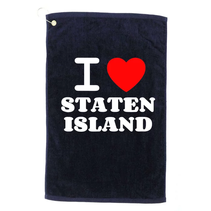 I Love Staten Island Platinum Collection Golf Towel