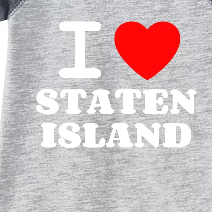 I Love Staten Island Infant Baby Jersey Bodysuit