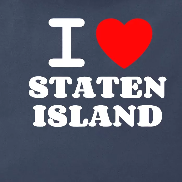 I Love Staten Island Zip Tote Bag