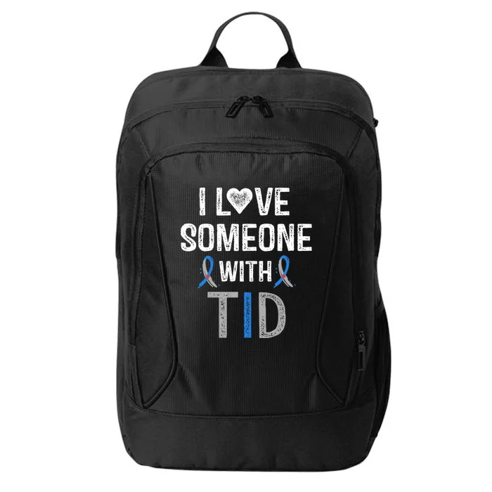 I Love Someone With T1d Great Gift Type 1 Diabetes Awareness Gift City Backpack