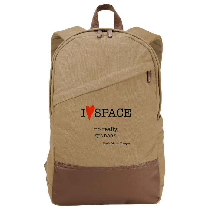 I Love Space Magic Door Designs Cotton Canvas Backpack