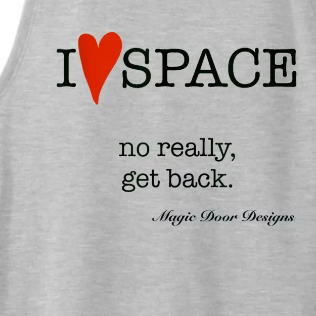 I Love Space Magic Door Designs Ladies Tri-Blend Wicking Tank