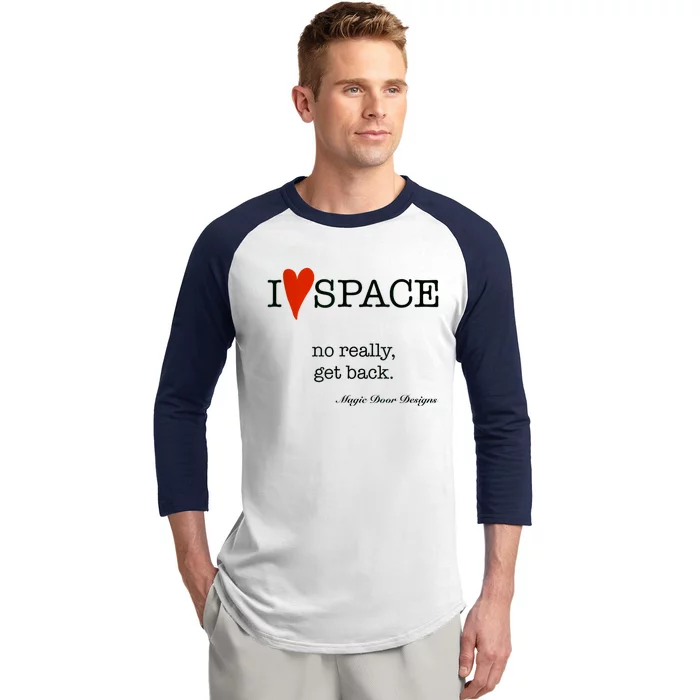 I Love Space Magic Door Designs Baseball Sleeve Shirt