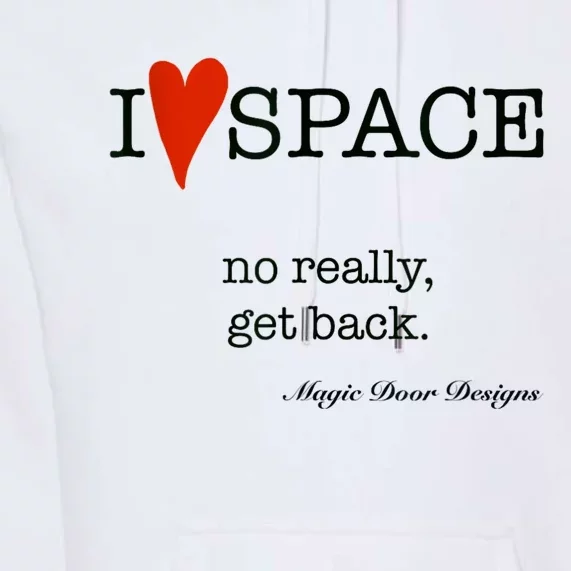 I Love Space Magic Door Designs Premium Hoodie