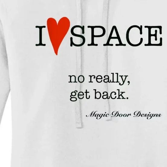 I Love Space Magic Door Designs Women's Pullover Hoodie