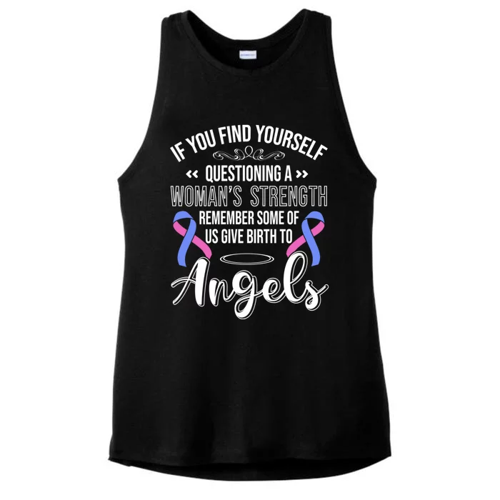 Infant Loss Strength Pregnancy Miscarriage Meaningful Gift Ladies Tri-Blend Wicking Tank