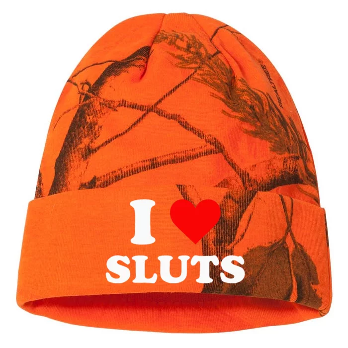 I Love Sluts Kati - 12in Camo Beanie