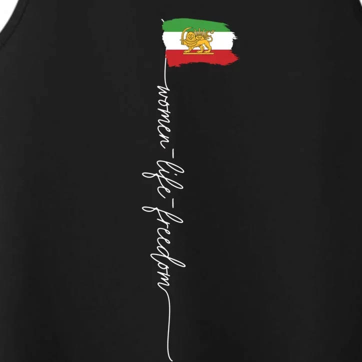 Iranian Lion Sun Flag Female Fist Support Of Iran Gift Performance Tank