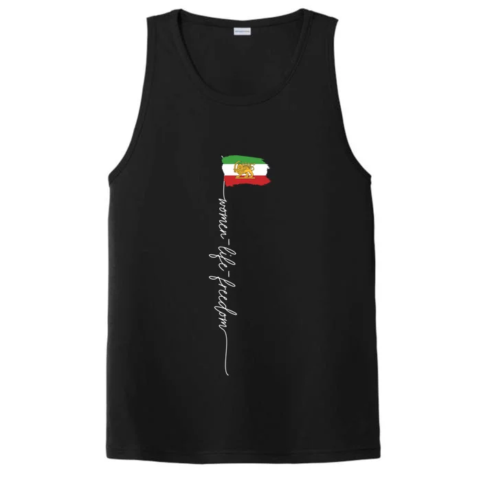 Iranian Lion Sun Flag Female Fist Support Of Iran Gift Performance Tank