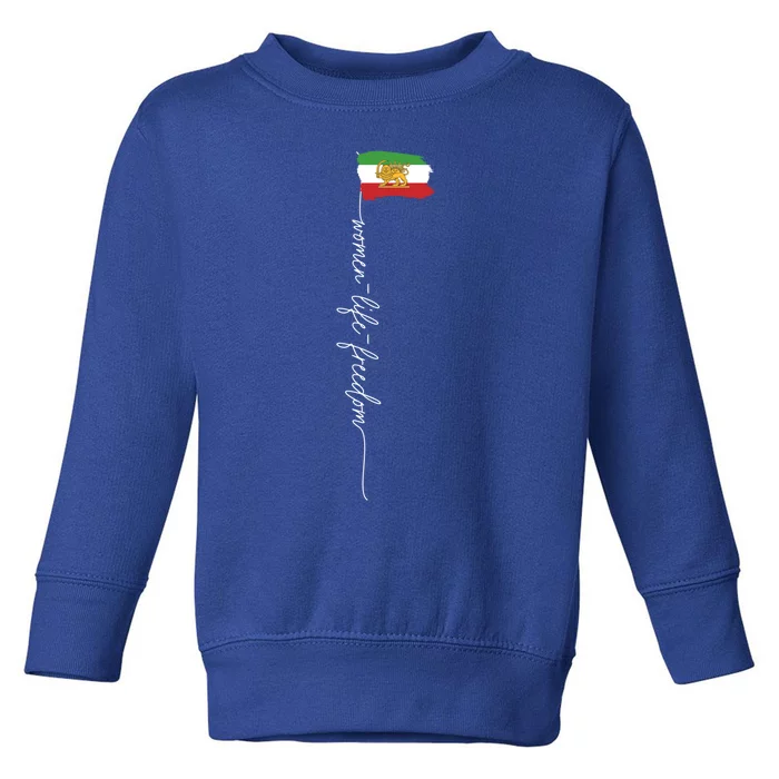 Iranian Lion Sun Flag Female Fist Support Of Iran Gift Toddler Sweatshirt