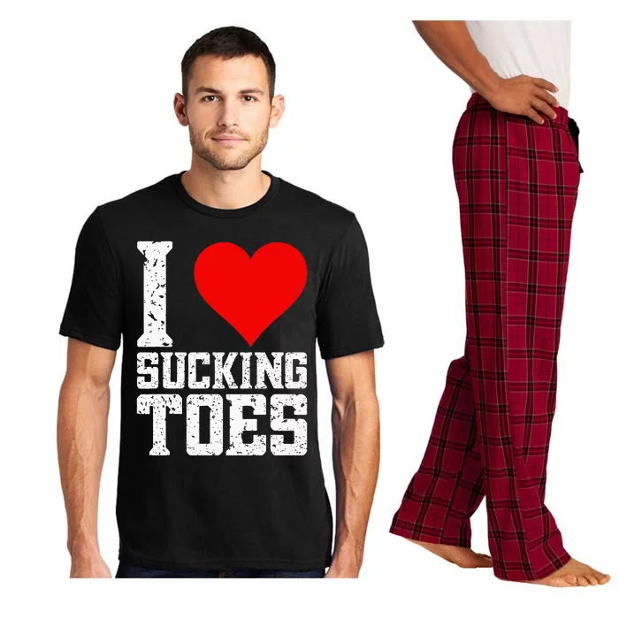 I Love Sucking Toes Funny Embarrassing Funny Airport Pajama Set