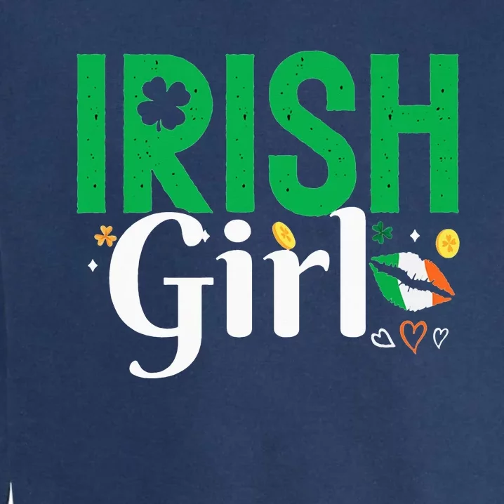 Irish  Lucky Shamrock Saint Patrick Day Garment-Dyed Sweatshirt