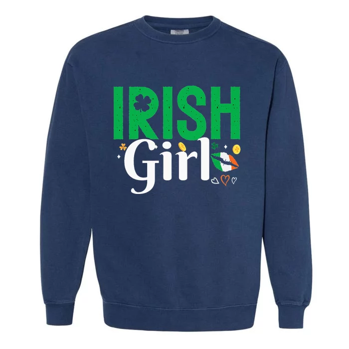 Irish  Lucky Shamrock Saint Patrick Day Garment-Dyed Sweatshirt