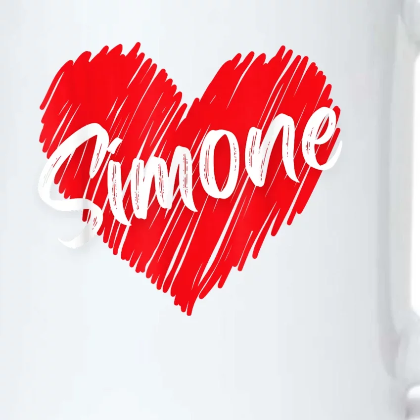 I Love Simone Heart Personalized Name Simone Black Color Changing Mug