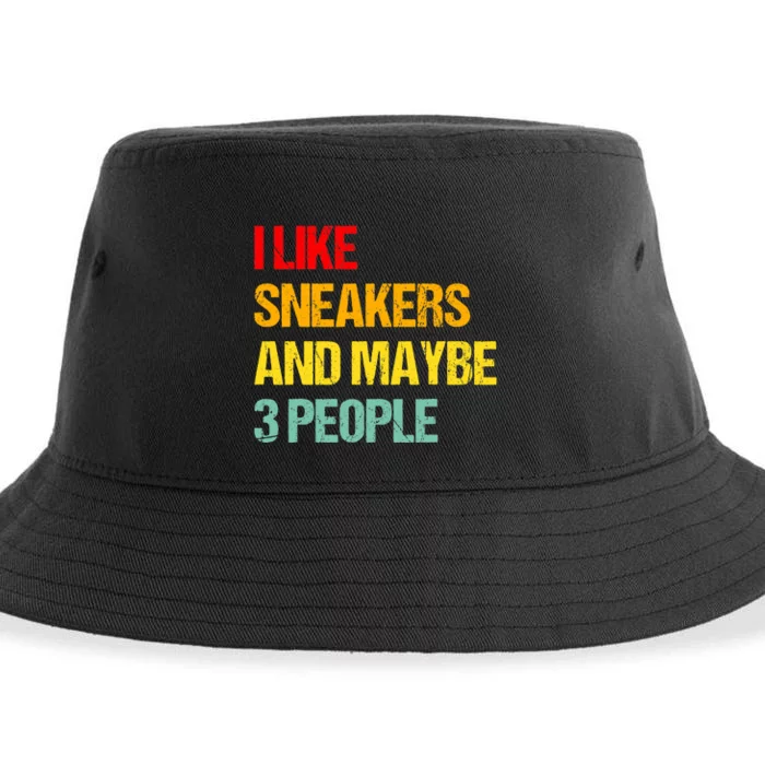 I Like Sneakers And Maybe 3 People Sustainable Bucket Hat