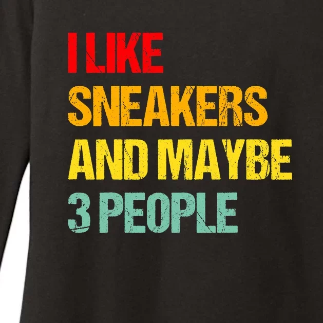 I Like Sneakers And Maybe 3 People Womens CVC Long Sleeve Shirt