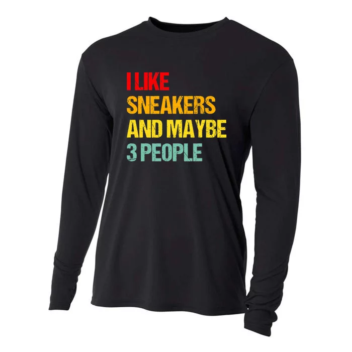 I Like Sneakers And Maybe 3 People Cooling Performance Long Sleeve Crew