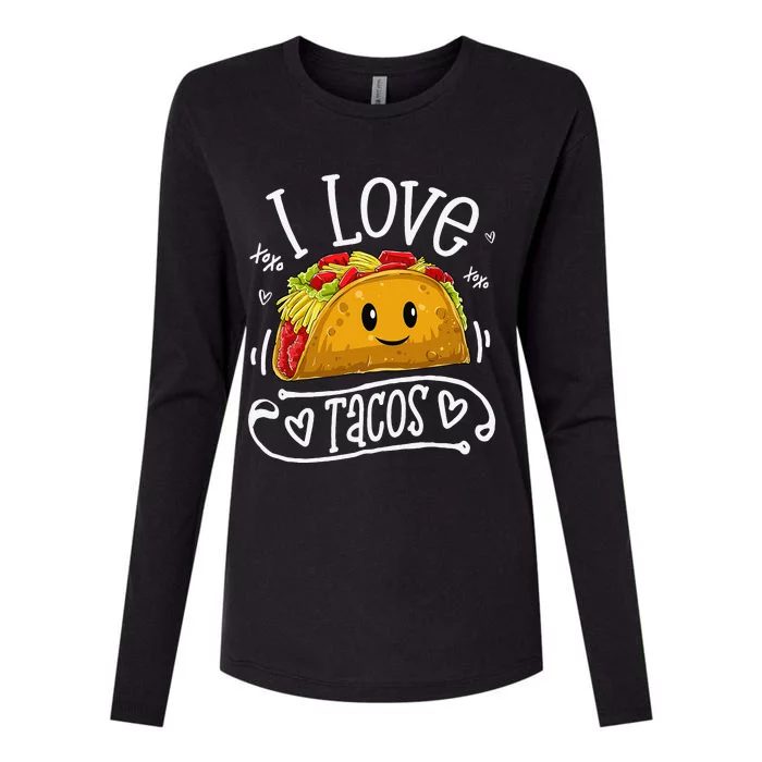 I Love Tacos Cinco De Mayo Women Taco Womens Cotton Relaxed Long Sleeve T-Shirt